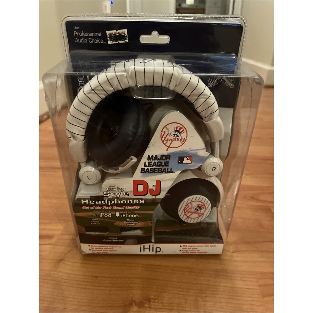 New York Yankees iHip DJ Style Headphones MLB Multi-Color